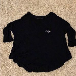 Black “slay” pocket shirt. Grayson/Threads